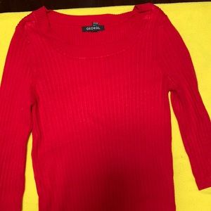 Red George half sleeves sweater for women